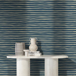 Unique Striped Wallpaper Modern Waves Wallpaper Peel and Stick and Traditional Wallpaper - D776 - WallTrend