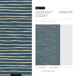 Unique Striped Wallpaper Modern Waves Wallpaper Peel and Stick and Traditional Wallpaper - D776 - WallTrend