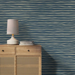 Unique Striped Wallpaper Modern Waves Wallpaper Peel and Stick and Traditional Wallpaper - D776 - WallTrend