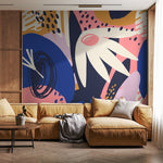 Vibrant Abstract Art Wallpaper - B639 - WallTrend