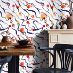 Vibrant Abstract Art Wallpaper - B708 - WallTrend