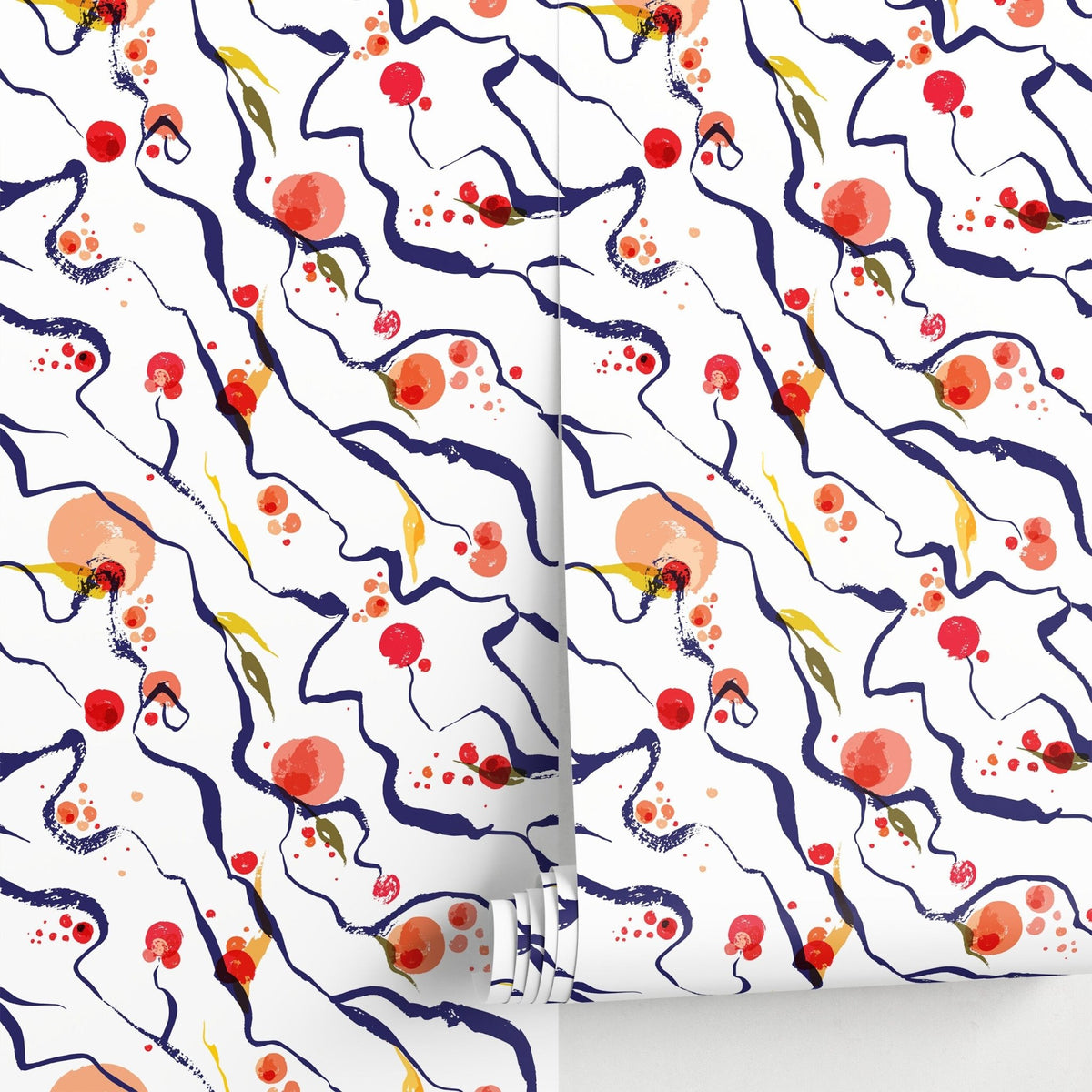 Vibrant Abstract Art Wallpaper - B708 - WallTrend