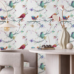 Vibrant Avian Paradise Wallpaper - A061 - WallTrend