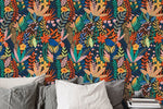 Vibrant Botanical Extravaganza Wallpaper - B902 - WallTrend
