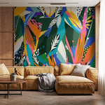 Vibrant Botanical Foliage Wallpaper - C346 - WallTrend