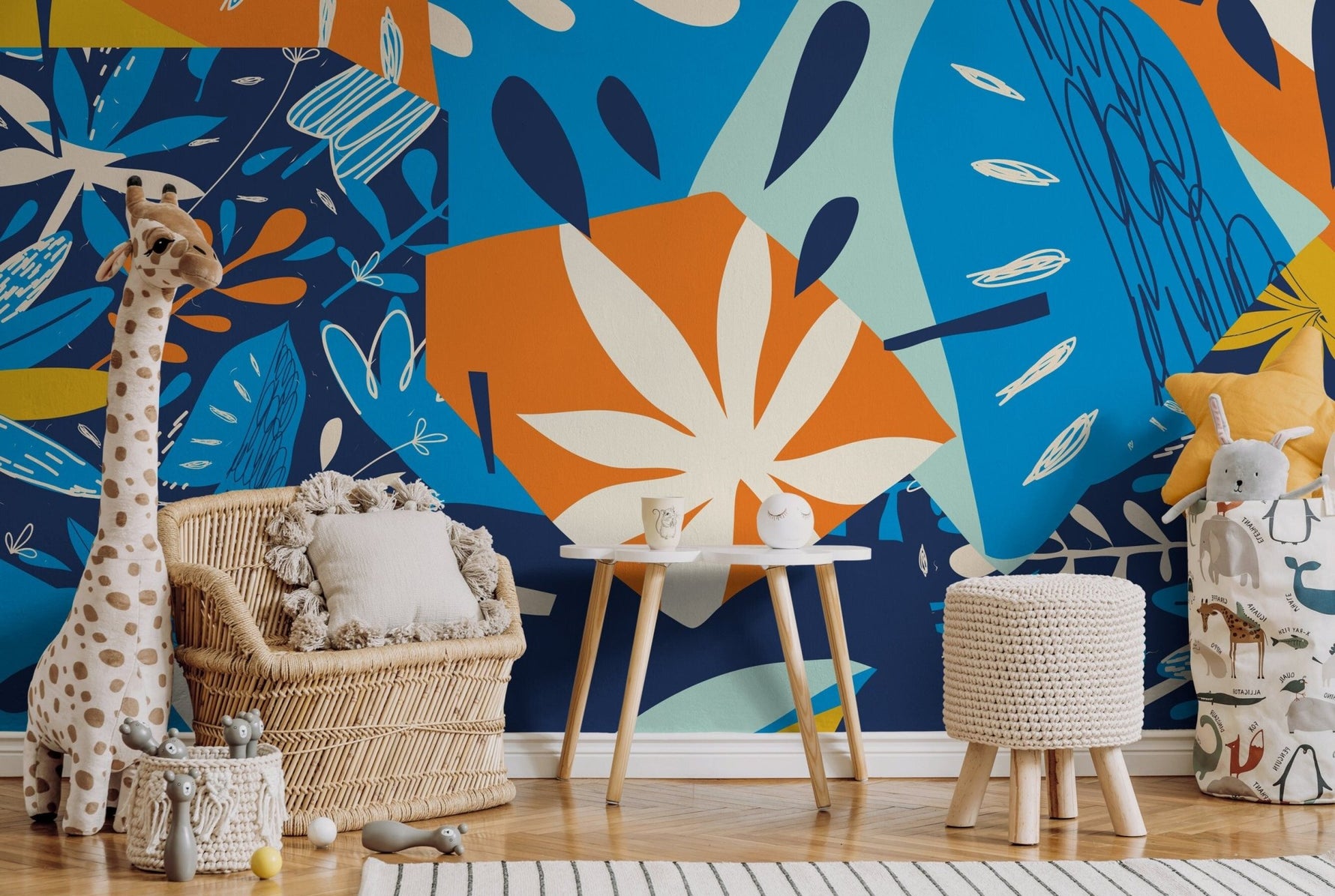 Vibrant Botanical Mix Wallpaper - C393 - WallTrend