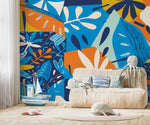 Vibrant Botanical Mix Wallpaper - C393 - WallTrend