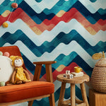 Vibrant Chevron Wallpaper - A054 - WallTrend