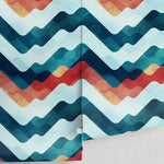Vibrant Chevron Wallpaper - A054 - WallTrend