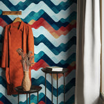 Vibrant Chevron Wallpaper - A054 - WallTrend