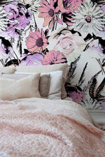 Vibrant Floral Elegance Wallpaper - B080 - WallTrend