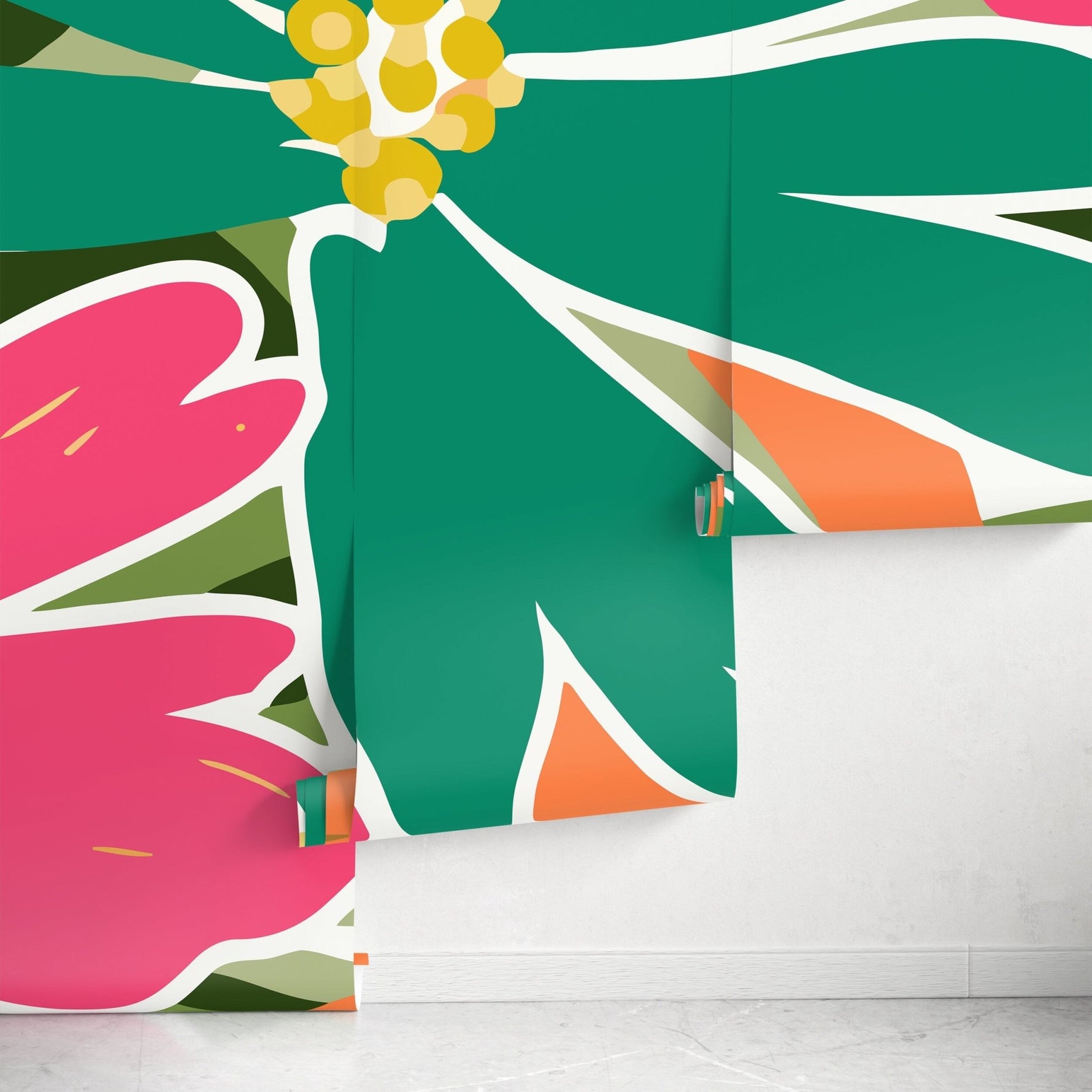 Vibrant Floral Explosion Wallpaper - C133 - WallTrend