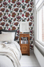 Vibrant Floral Medley Wallpaper - B456 - WallTrend