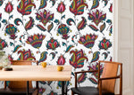 Vibrant Floral Medley Wallpaper - B456 - WallTrend