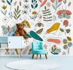 Vibrant Nature Illustrations Wallpaper - B982 - WallTrend