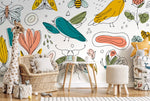Vibrant Nature Illustrations Wallpaper - B982 - WallTrend