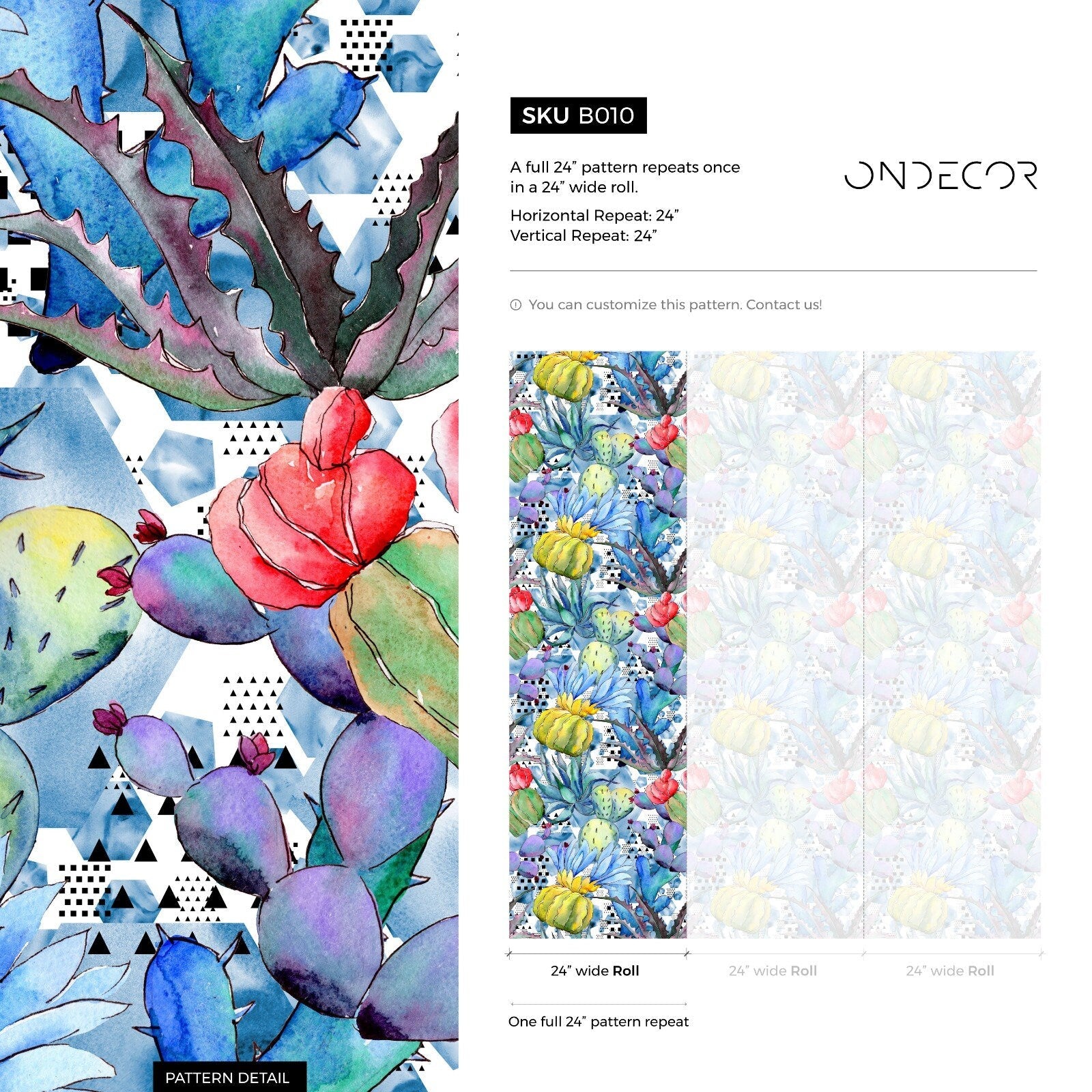Vibrant Tropical Botanical Mix Wallpaper - B010 - WallTrend