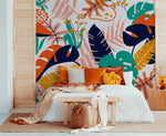 Vibrant Tropical Escape Wallpaper - B882 - WallTrend