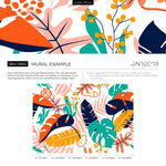 Vibrant Tropical Escape Wallpaper - B882 - WallTrend