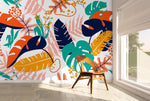 Vibrant Tropical Escape Wallpaper - B882 - WallTrend