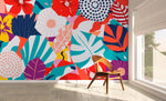 Vibrant Tropical Extravaganza Wallpaper - C086 - WallTrend
