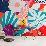 Vibrant Tropical Extravaganza Wallpaper - C086 - WallTrend