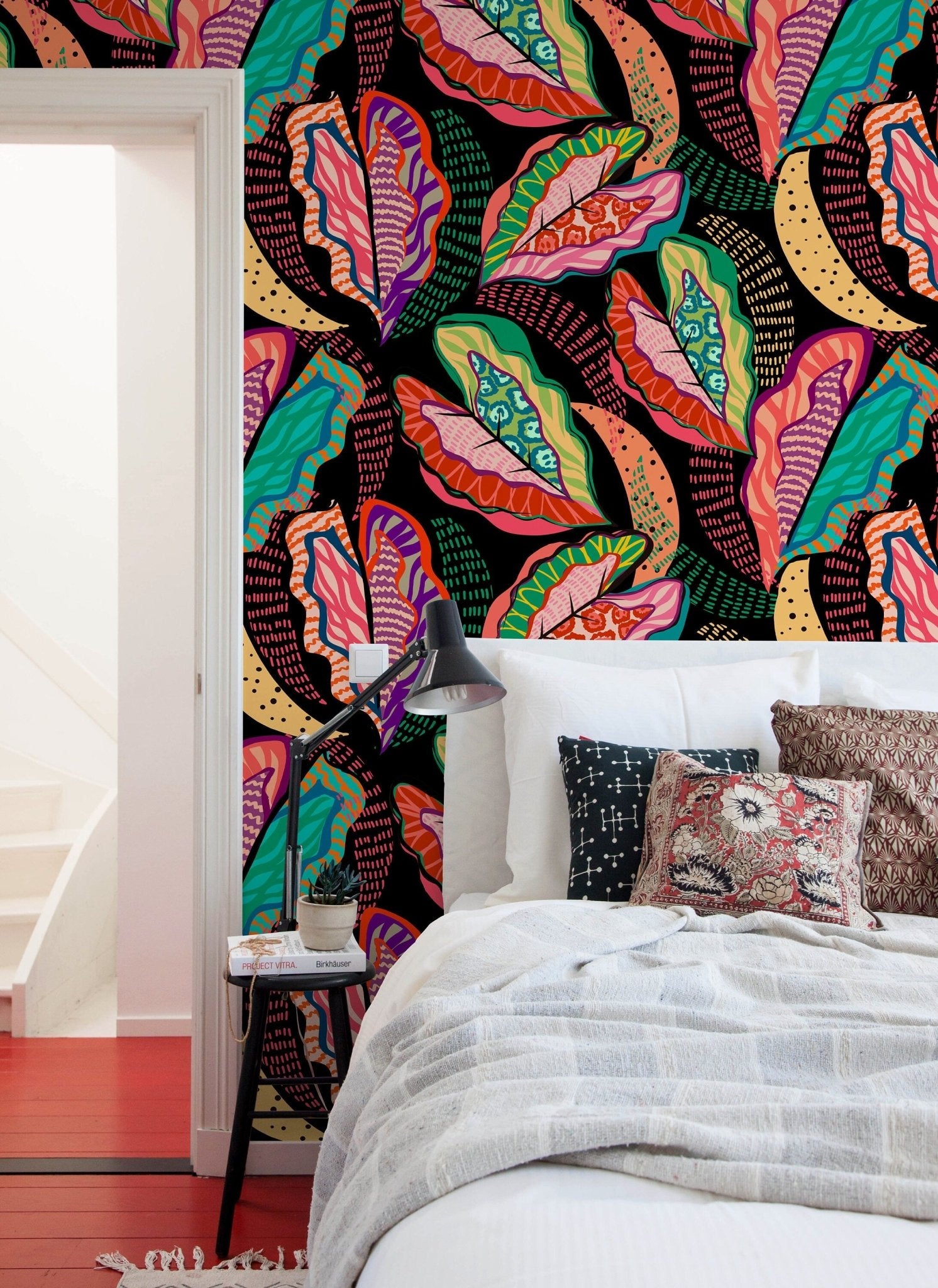 Vibrant Tropical Foliage Wallpaper - C454 - WallTrend