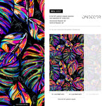 Vibrant Tropical Leaves Wallpaper - A147 - WallTrend