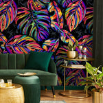 Vibrant Tropical Leaves Wallpaper - A147 - WallTrend