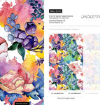 Vibrant Watercolor Floral Wallpaper - B064 - WallTrend