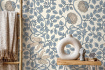 Vine and Lion Wallpaper - D506 - WallTrend