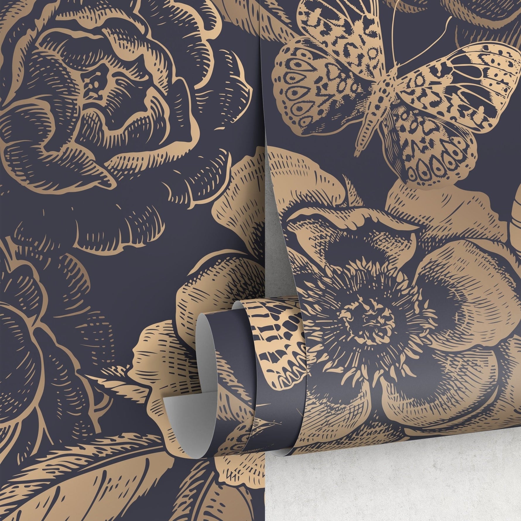 Vintage Floral Elegance Wallpaper - A922 - WallTrend