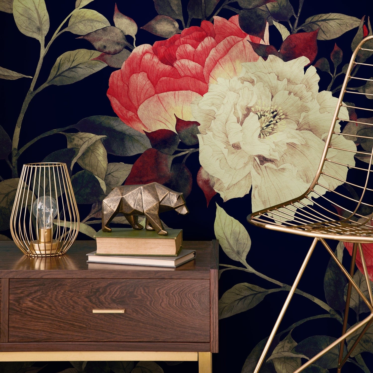 Vintage Floral Elegance Wallpaper - B033 - WallTrend