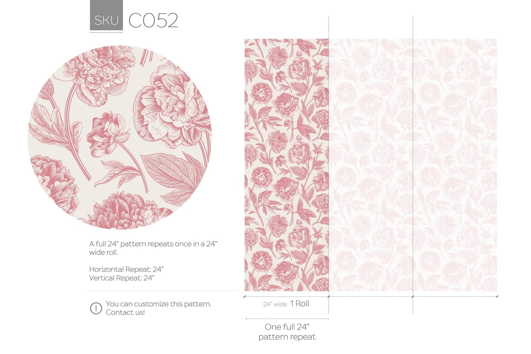 Vintage Floral Elegance Wallpaper - C052 - WallTrend