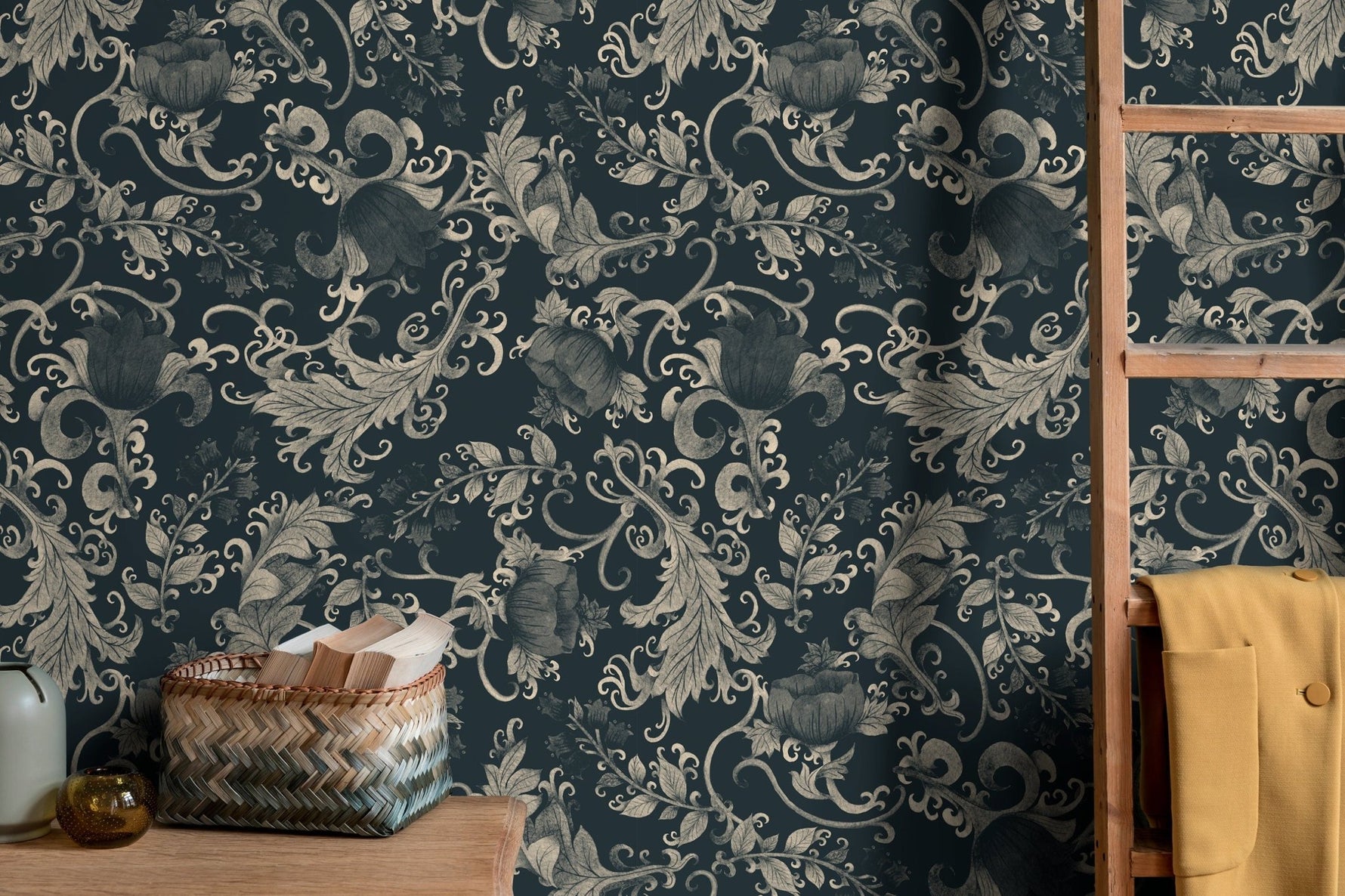 Vintage Floral Elegance Wallpaper - C791 - WallTrend