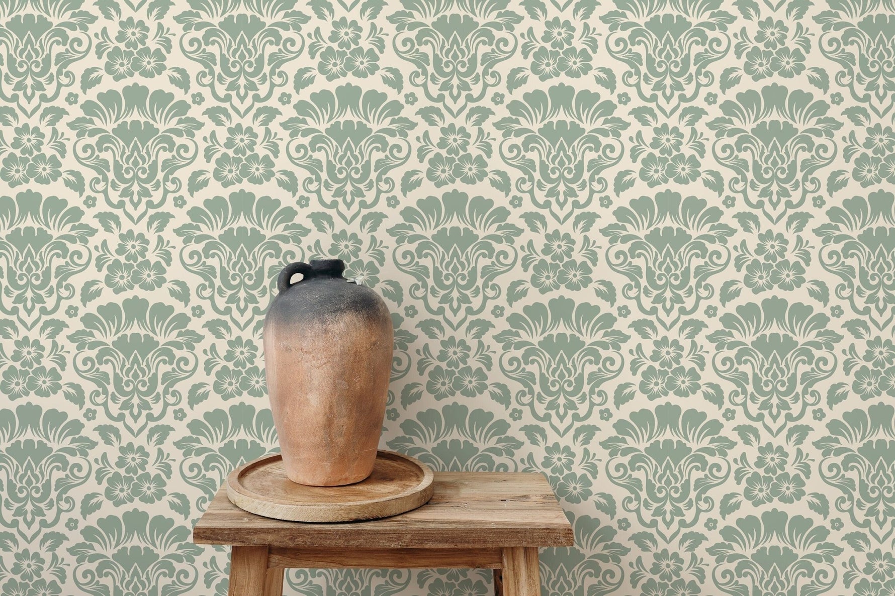 Vintage Floral Elegance Wallpaper - D216 - WallTrend