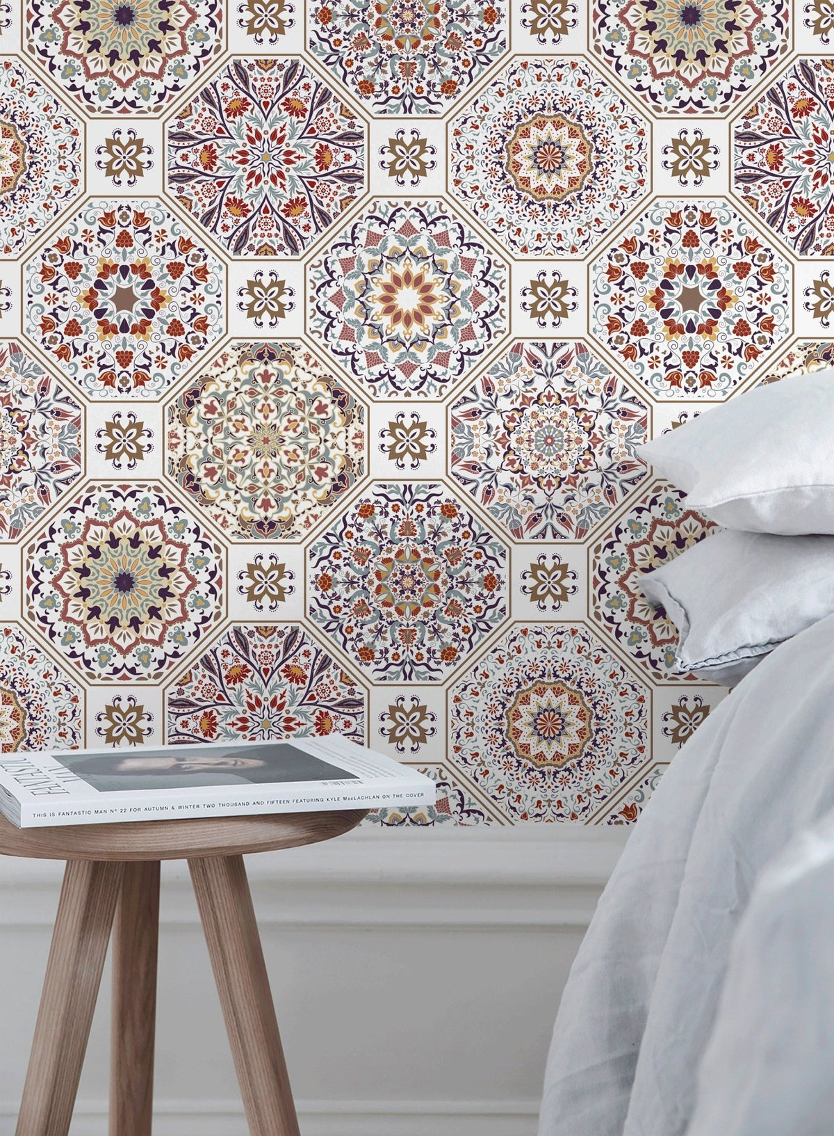 Vintage Mosaic Tiles Wallpaper - C187 - WallTrend