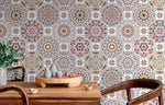 Vintage Mosaic Tiles Wallpaper - C187 - WallTrend