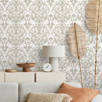 Vintage Removable Wallpaper Scandinavian Wallpaper Temporary Wallpaper Minimalistic Wallpaper Peel and Stick Wallpaper Wall Paper - D976 - WallTrend