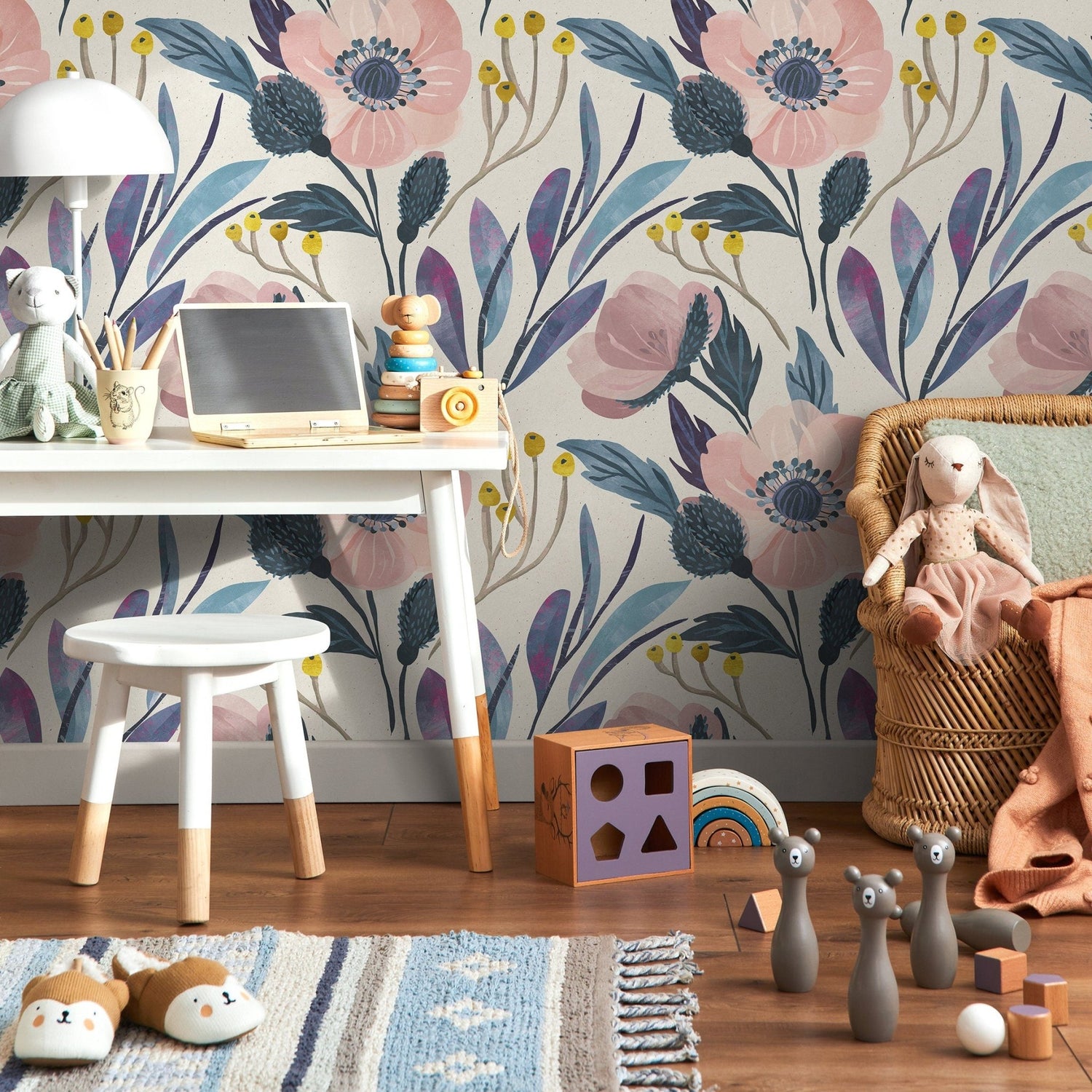 Wall Art Wallpaper Peel and Stick Wallpaper Removable Wallpaper Home Decor Wall Decor Room Decor / Modern Floral Wallpaper - A696 - WallTrend