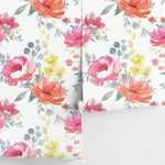 Wall Decor Wallpaper Peel and Stick Wallpaper Removable Wallpaper Home Decor Wall Art Room Decor / Floral Watercolor Wallpaper - A664 - WallTrend