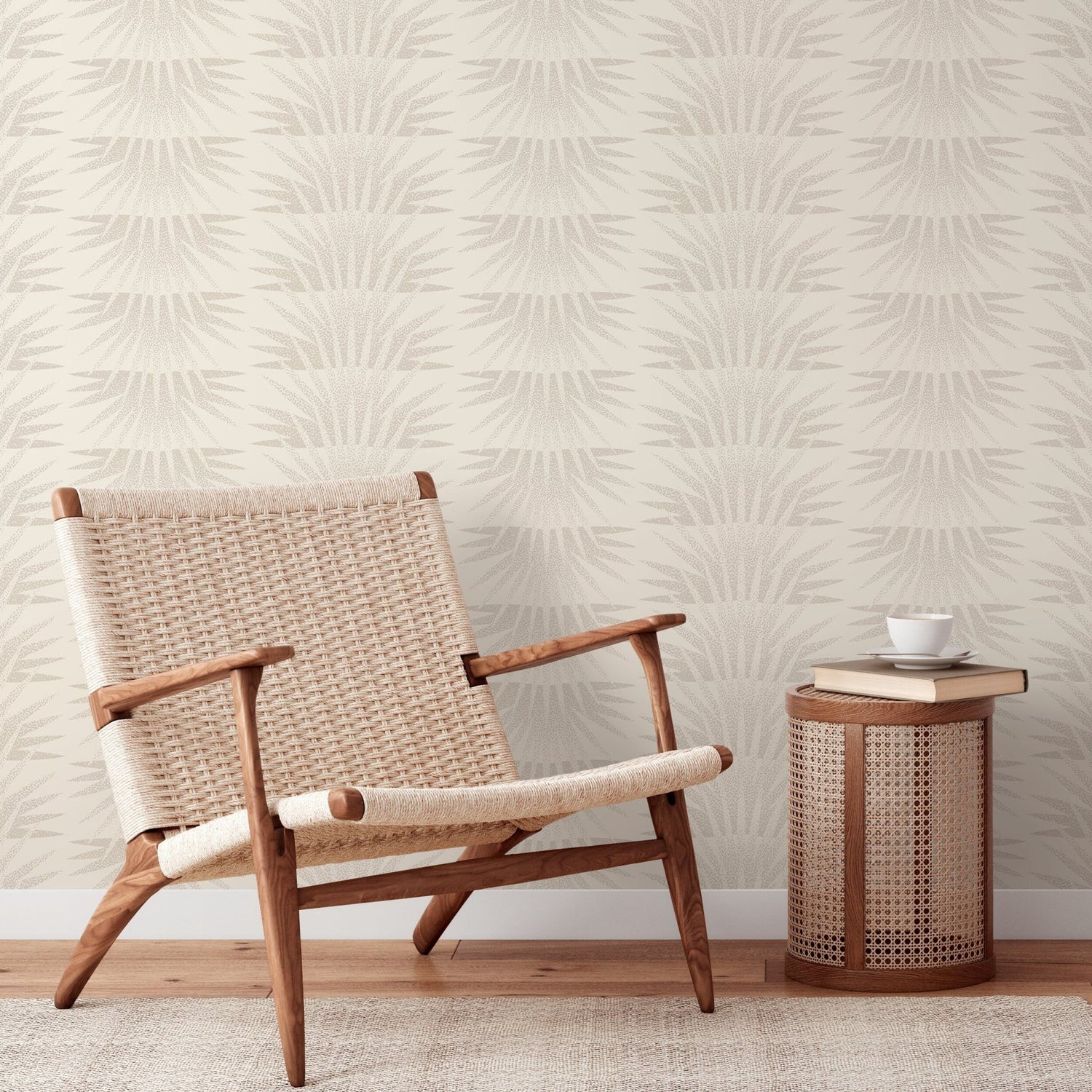 Wallpaper Peel and Stick Wallpaper Removable Wallpaper Home Decor Wall Art Wall Decor Room Decor / Beige Boho Wallpaper - C464 - WallTrend