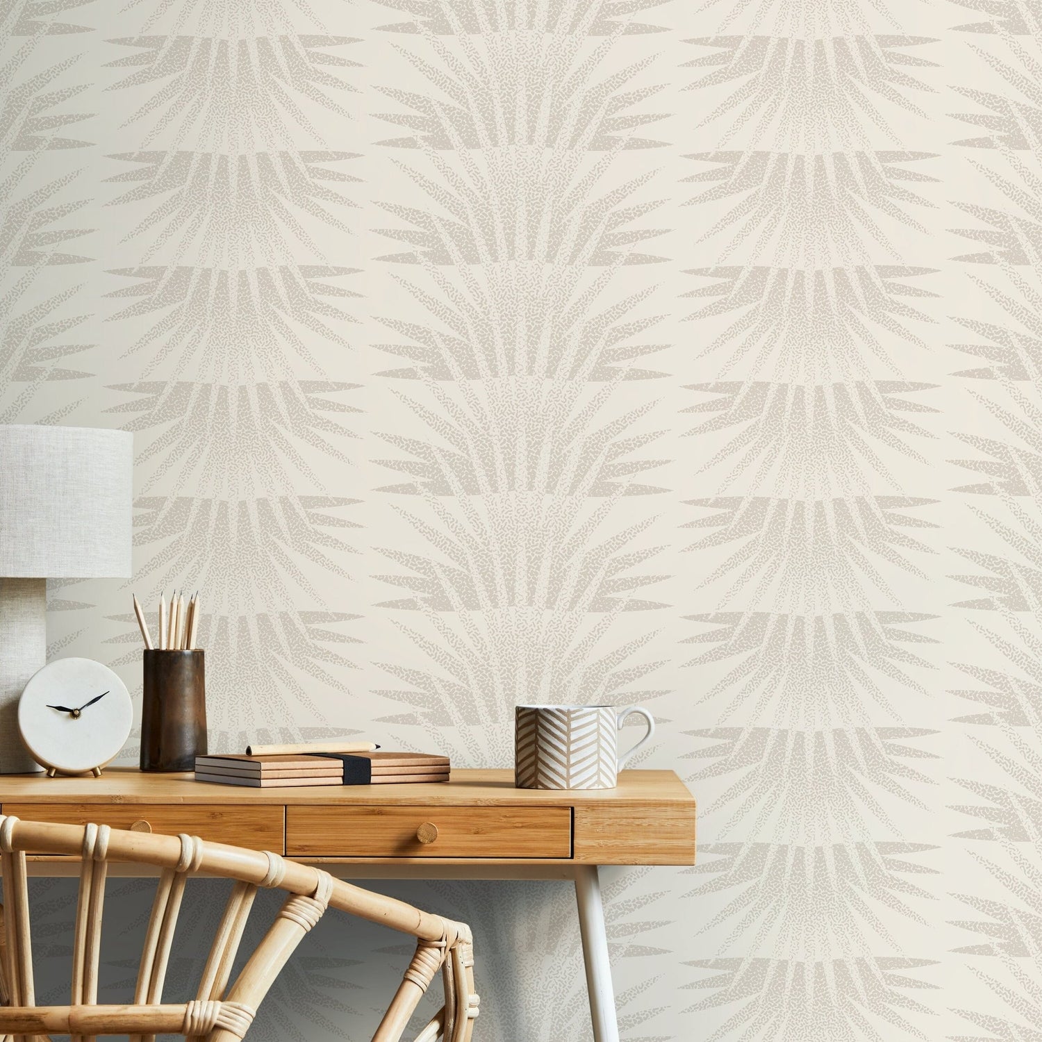 Wallpaper Peel and Stick Wallpaper Removable Wallpaper Home Decor Wall Art Wall Decor Room Decor / Beige Boho Wallpaper - C464 - WallTrend