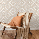 Wallpaper Peel and Stick Wallpaper Removable Wallpaper Home Decor Wall Art Wall Decor Room Decor / Beige Modern Geometric Wallpaper - C590 - WallTrend