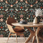 Wallpaper Peel and Stick Wallpaper Removable Wallpaper Home Decor Wall Art Wall Decor Room Decor / Bird Chinoiserie Wallpaper - A578 - WallTrend