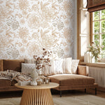 Wallpaper Peel and Stick Wallpaper Removable Wallpaper Home Decor Wall Art Wall Decor Room Decor / Boho Floral Wallpaper - A671 - WallTrend