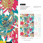 Wallpaper Peel and Stick Wallpaper Removable Wallpaper Home Decor Wall Art Wall Decor Room Decor / Colorful Floral Abstract Wallpaper - A717 - WallTrend