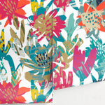 Wallpaper Peel and Stick Wallpaper Removable Wallpaper Home Decor Wall Art Wall Decor Room Decor / Colorful Floral Abstract Wallpaper - A717 - WallTrend