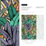 Wallpaper Peel and Stick Wallpaper Removable Wallpaper Home Decor Wall Art Wall Decor Room Decor / Colorful Tropical Jungle Wallpaper - A765 - WallTrend