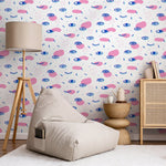 Wallpaper Peel and Stick Wallpaper Removable Wallpaper Home Decor Wall Art Wall Decor Room Decor / Contemporary Fun Eyes Wallpaper - B363 - WallTrend